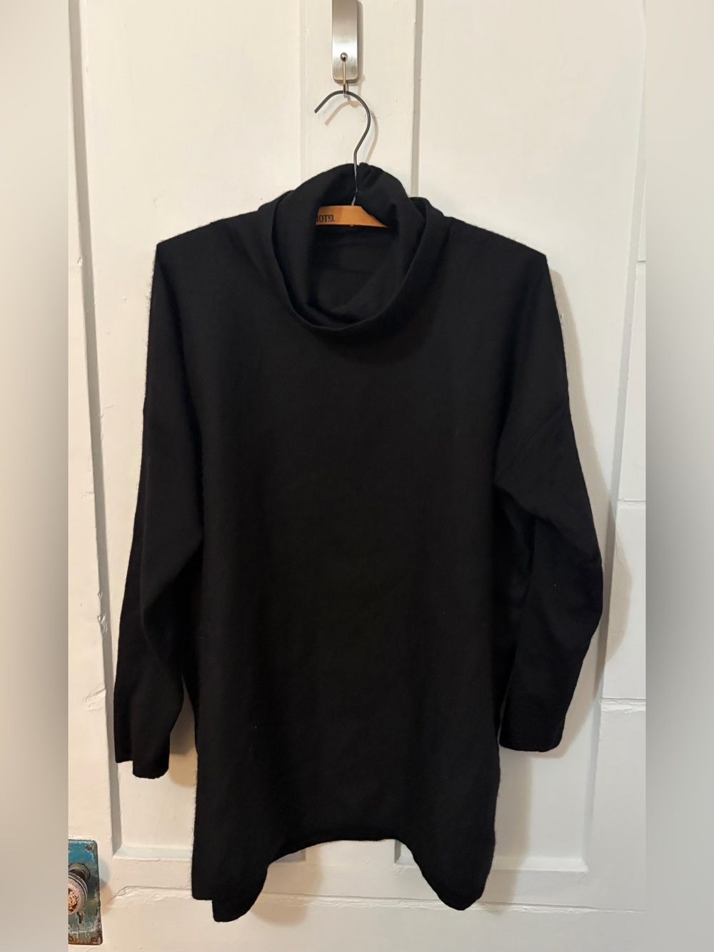 Cuyana Black Turtleneck Sweater - Minimal Silhouette
